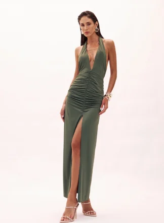 Conjunto Vestidoe Biquini Alice Verde Everglade Oasis Resortwear