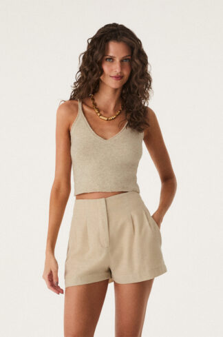 Top Haya Tricot Natural - Vix Paula Hermanny