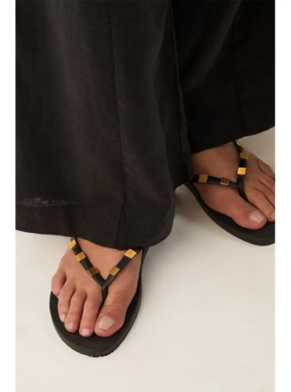Flip Flop June Detail Black - Vix Paula Hermanny
